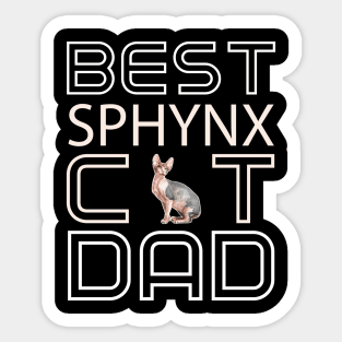 Best Sphynx Cat Dad Sticker